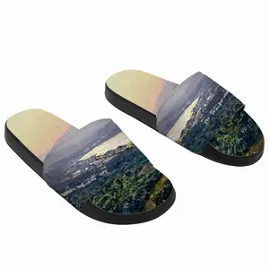 Men Sunset In Crete Greece Slip On Slippers