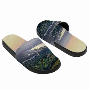 Men Sunset In Crete Greece Slip On Slippers