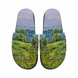 Men Rural Landscape Slip On Slippers