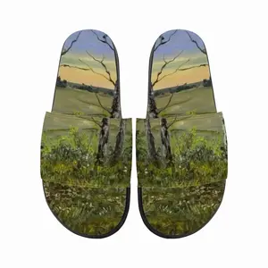 Men Birch Trees At Sunrise Slip On Slippers