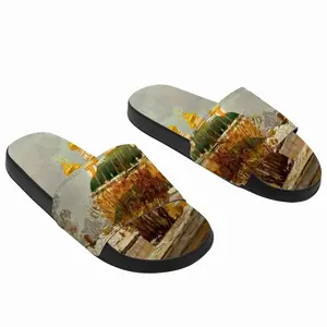 Men Russian Orthodox Church With Golden Domes Slip On Slippers