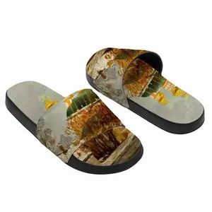 Men Russian Orthodox Church With Golden Domes Slip On Slippers