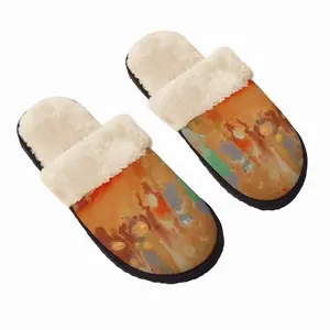 Men Palm Crest Fuzzy Slippers