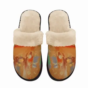 Men Palm Crest Fuzzy Slippers