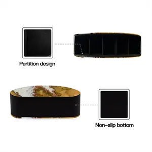 Gold Poppy Office Storage Box (Leather)