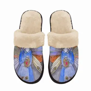 Men Heart Of Butterfly Fuzzy Slippers