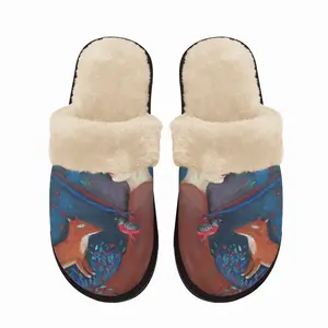 Men Confrontation Fuzzy Slippers