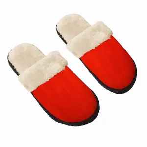 Men Profondo Rosso Fuzzy Slippers