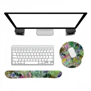 Spring In Jungle Keyboard Mouse Pad (Wrist Rest)