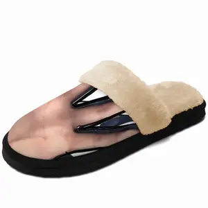 Men Hand Fuzzy Slippers