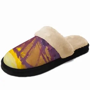 Men Diamond Coach Fuzzy Slippers