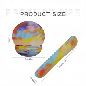 Sunset Boat Keyboard Mouse Pad (Wrist Rest)