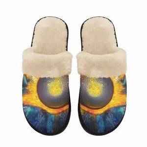 Men Hidden Universe Fuzzy Slippers