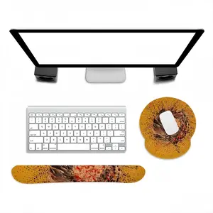 Cellular Universe Q Keyboard Mouse Pad (Wrist Rest)