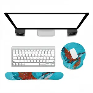 Kingfisher Keyboard Mouse Pad (Wrist Rest)