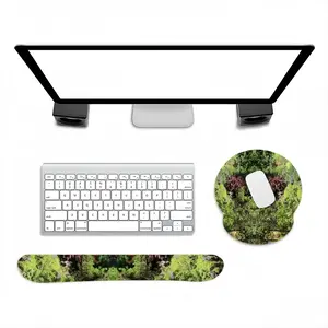 Faces Of High Park Keyboard Mouse Pad (Wrist Rest)