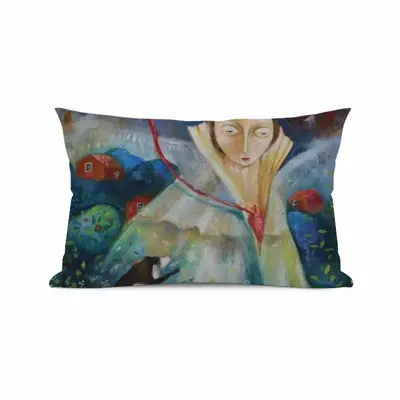 Game With An Angel Polyester Pillow (Rectangle, Multi-Size)