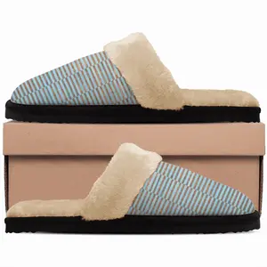 Men Light Blue Copper Ii Fuzzy Slippers