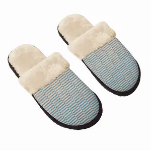 Men Light Blue Copper Ii Fuzzy Slippers