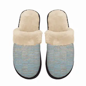 Men Light Blue Copper Ii Fuzzy Slippers