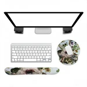 Birds Nest And Flying People Keyboard Mouse Pad (Wrist Rest)