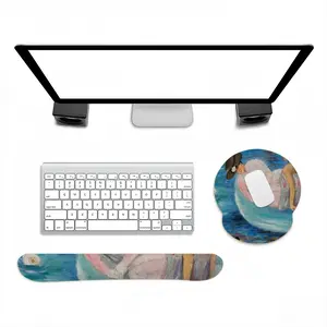 Two Ladies Keyboard Mouse Pad (Wrist Rest)