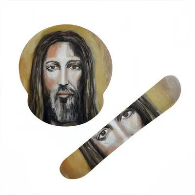 Christ Face Keyboard Mouse Pad (Wrist Rest)