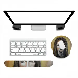 Christ Face Keyboard Mouse Pad (Wrist Rest)