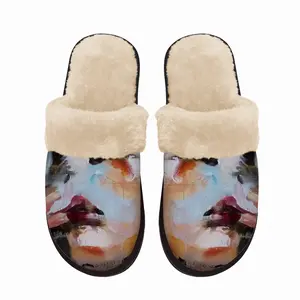 Men Study For -R- Fuzzy Slippers