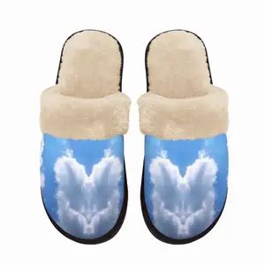 Men Light Hearted Fuzzy Slippers