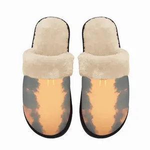 Men Bermuda Dragon Sunset Fuzzy Slippers