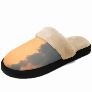 Men Bermuda Dragon Sunset Fuzzy Slippers