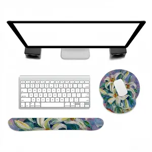 Lilies Keyboard Mouse Pad (Wrist Rest)