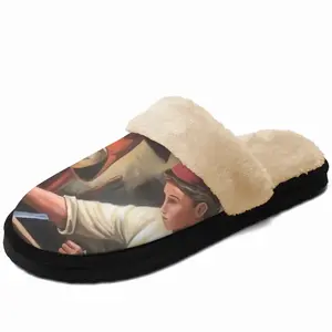 Men Joseph And Jesus Fuzzy Slippers