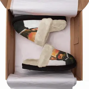 Men Saint Francis Fuzzy Slippers