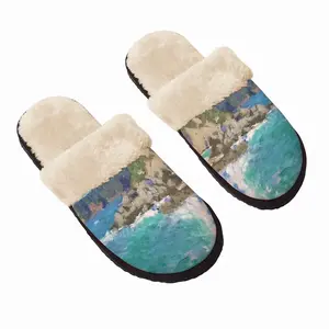 Men Sea Shore Spain Fuzzy Slippers