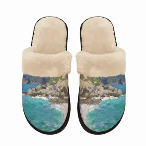 Men Sea Shore Spain Fuzzy Slippers