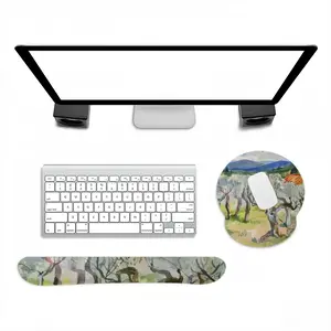 Olive Trees Keyboard Mouse Pad (Wrist Rest)