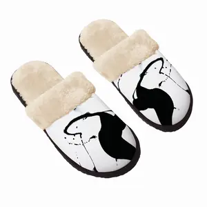 Men Abstract Dance Fuzzy Slippers