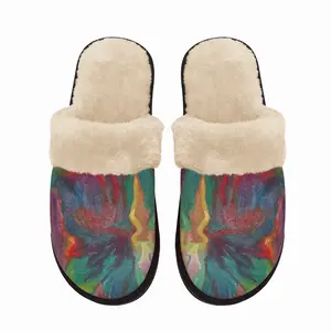 Men Collectors Of Firewood Fuzzy Slippers