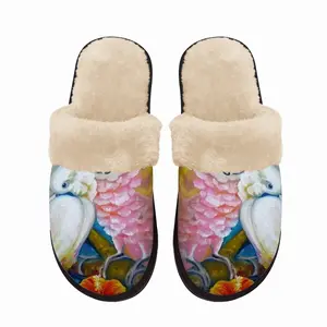 Men In Love Cockatoo Parrots Fuzzy Slippers