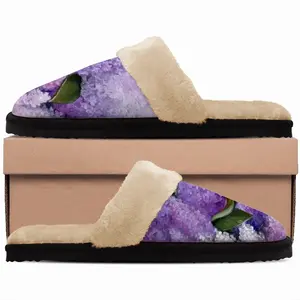 Men Aroma Of Lilac Fuzzy Slippers