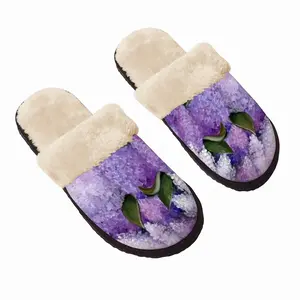 Men Aroma Of Lilac Fuzzy Slippers