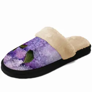 Men Aroma Of Lilac Fuzzy Slippers