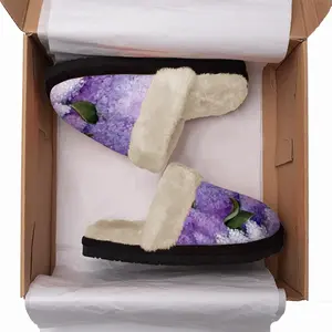 Men Aroma Of Lilac Fuzzy Slippers