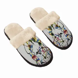 Men Strawberry Kiss Fuzzy Slippers