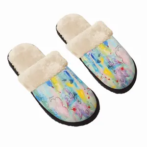 Men Seahorse Fuzzy Slippers