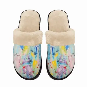 Men Seahorse Fuzzy Slippers