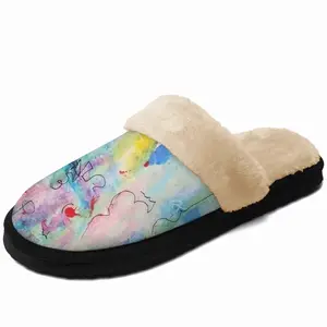 Men Seahorse Fuzzy Slippers