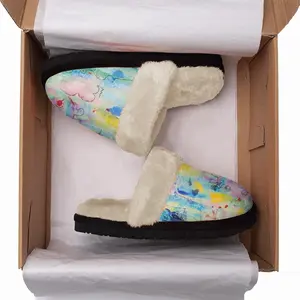 Men Seahorse Fuzzy Slippers